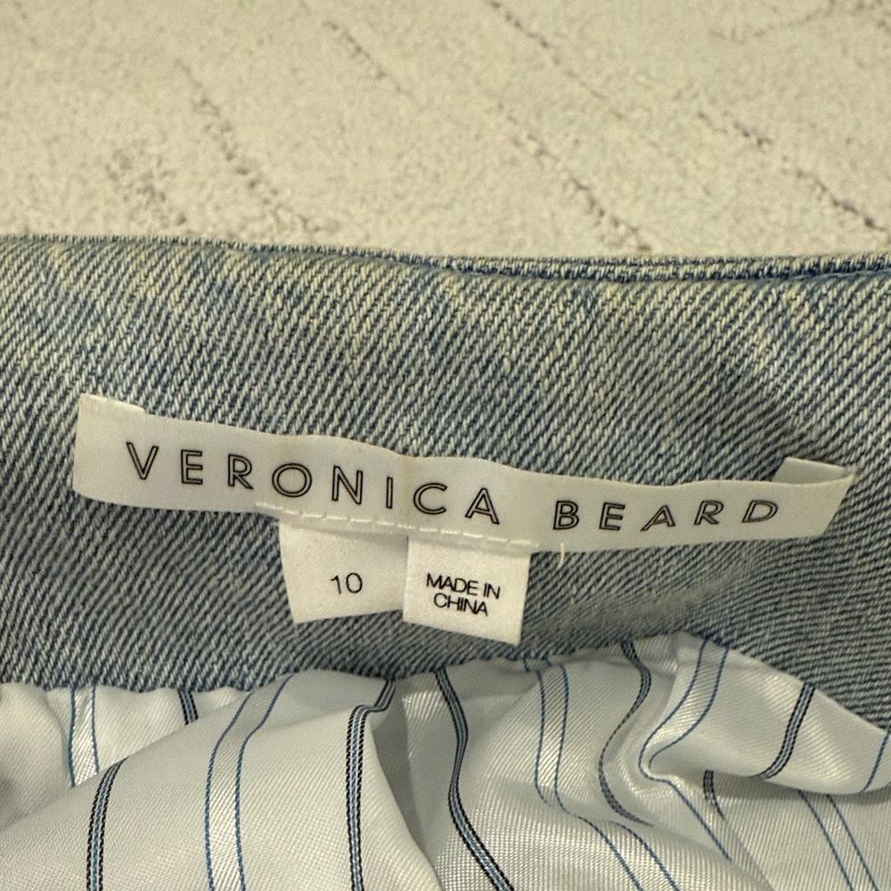 Veronica Beard Light Blue Braided Jean Jacket - Picture 2 of 7